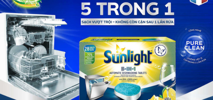 viên rửa bát sunlight